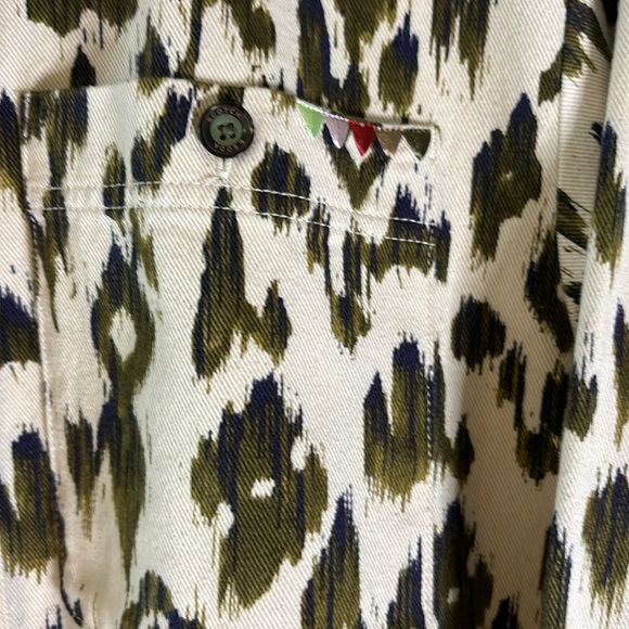 Scotch & Soda Printed Cotton Denim Button Up Shirt/Jacket - Picture 5 of 12